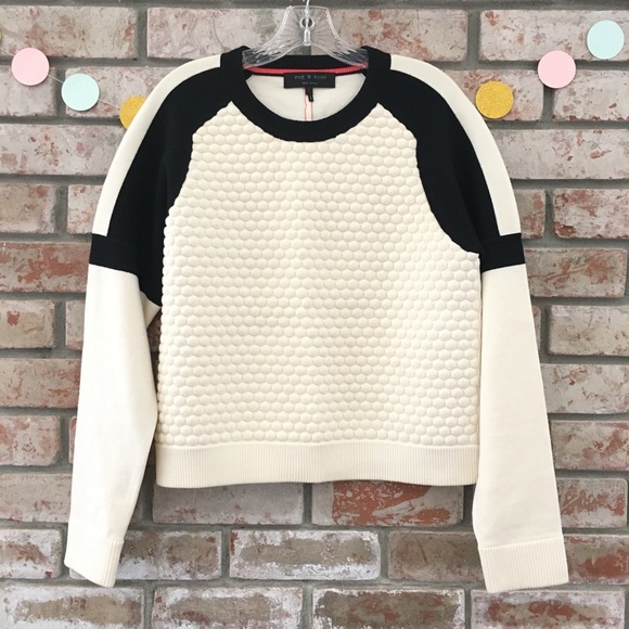 rag & bone Sweaters - SOLD Rag & Bone 3D Bubble Textured Cream Sweater